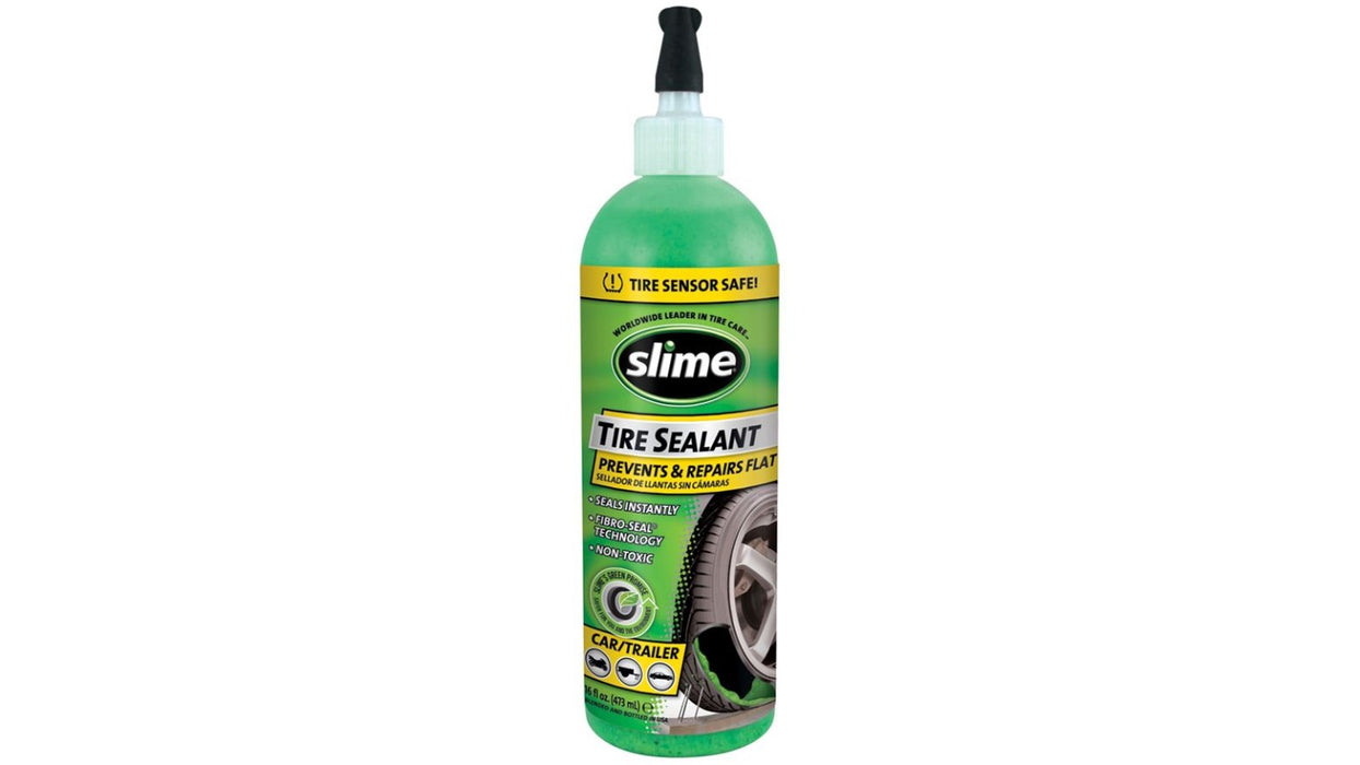 Sellador slime de emergencia para llantas, 16 oz, seguro para tpms