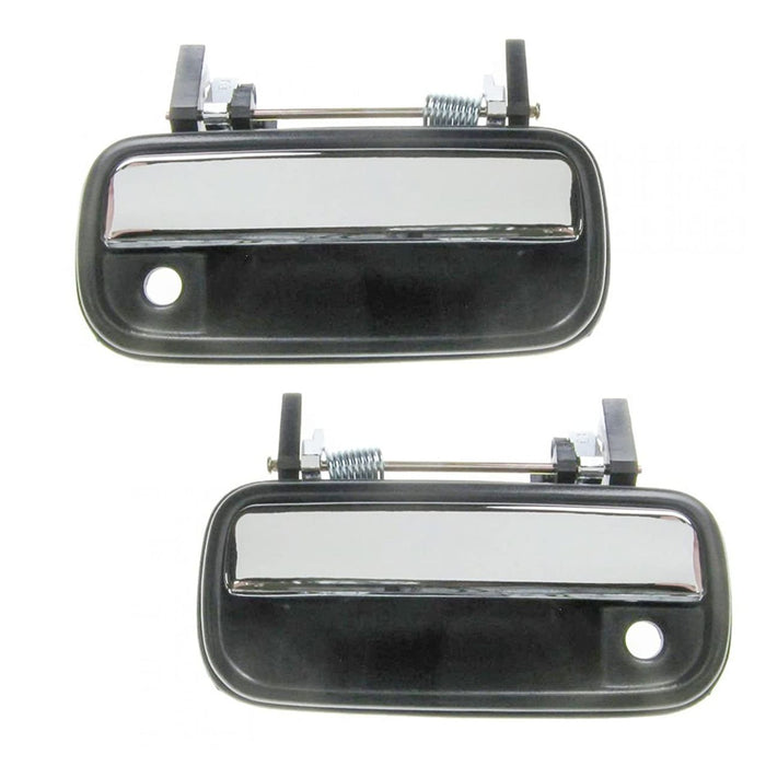 Abridor exterior de puerta frontal toyota hilux 1989 - 1997 plástico cromado (lh)