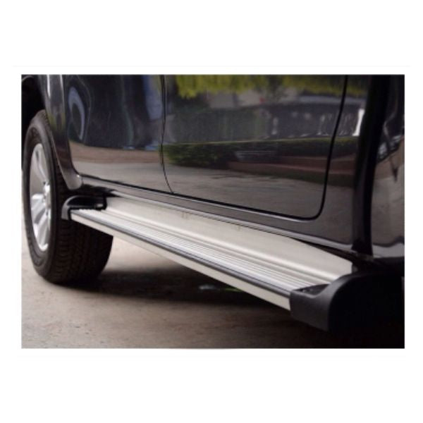 Gradas (side step) toyota hilux vigo 2005 - 2011 doble cabina aluminio 2.12 mts set