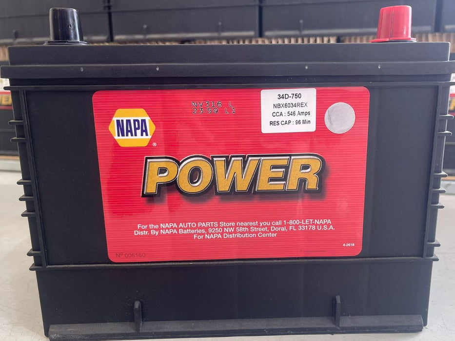 Batería napa power  automotriz electrolito plomo bci.34r  550cca