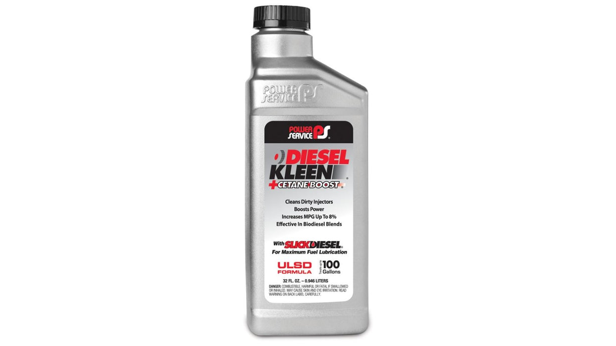 Aditivo para diesel 32 oz, tratamiento para 100 galones / fuel additive diesel kleen plus cetane boost 32 oz power service products